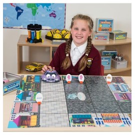 TTS Marketplace Baby Play Mat for Bee-Bot and Blue-Bot, STEM Kids Programmable Educational Coding Toy Floor Robot Mat for Classrooms, Home