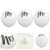 6 Pcs Balloons 36in MR MRS Letters Printed White Giant
