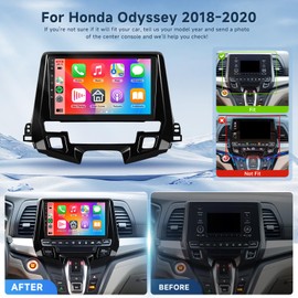 2G+64G Android 13 Car Stereo for Honda Odyssey 2018-2020 with Wireless Carplay Android Auto, 9 Inch Touch Screen Radio Support GPS/WiFi/Bluetooth/FM/SWC/Backup Camera