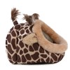 Winterworm Soft Plush Pet Cave Pet Bed with Removable Pad