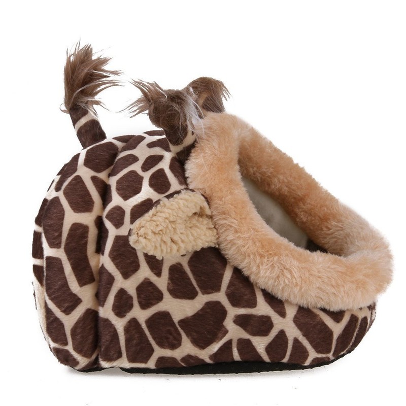 Winterworm Soft Plush Pet Cave Pet Bed with Removable Pad