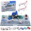 Aeroplane Toy for Children with Helicopter, Plane, Trucks, Signs, Fire