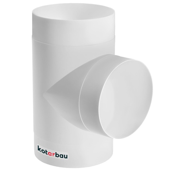 KOTARBAU® Connector T-piece for ventilation systems, diameter 100 mm, made