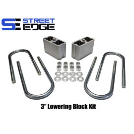Street Edge 3" Extruded Aluminum Lowering Block Kit 87-97 Mitsubishi Mighty Max