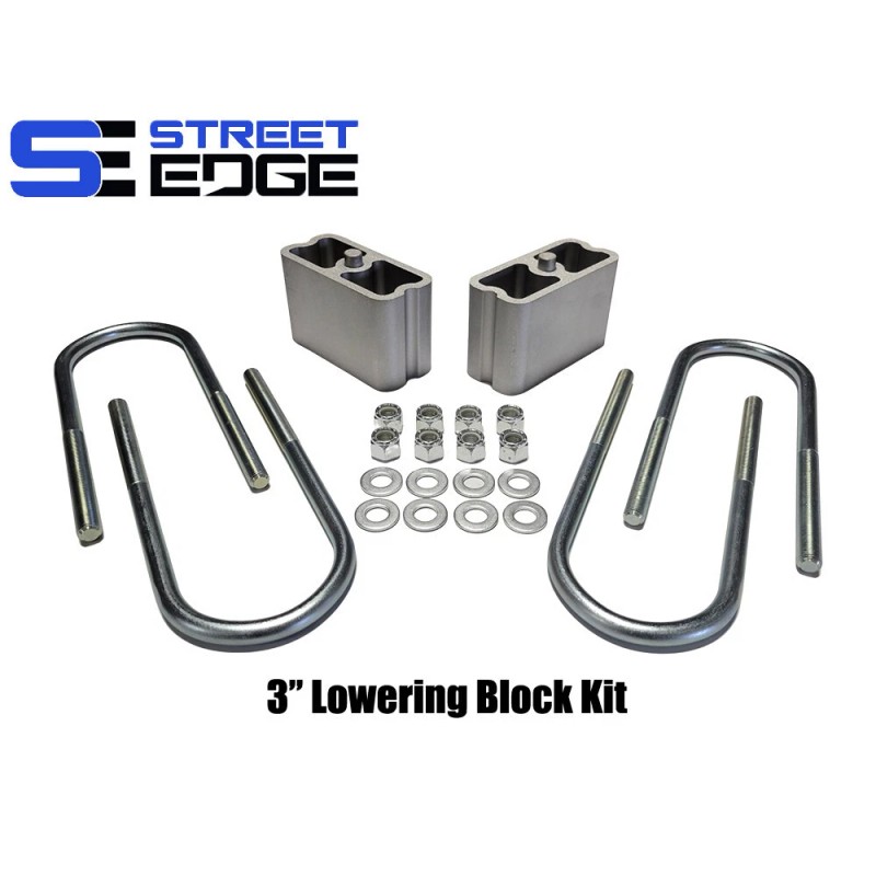 Street Edge 3" Extruded Aluminum Lowering Block Kit 87-97 Mitsubishi
