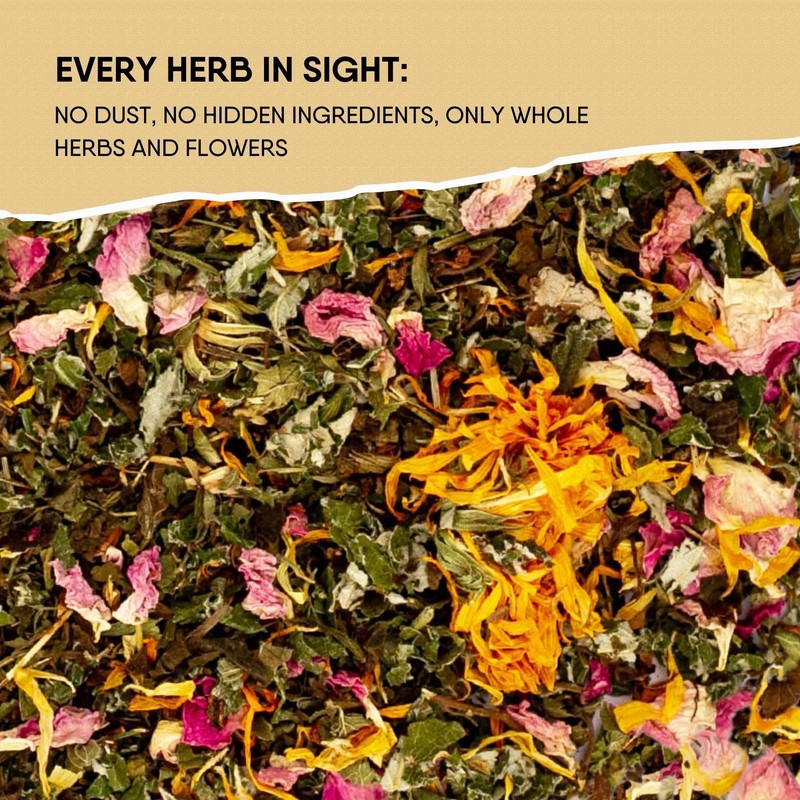 Organic Herbs for Women Herbal Tea Blend with Lemon balm,