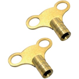 Nartel® Radiator Plumbing Bleed Bleeding Key Keys Solid Brass Vent Venting Air Valve (Pack of 2)