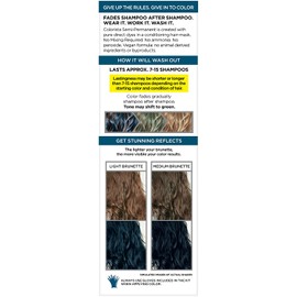 L'Oreal Paris Colorista Semi-Permanent Hair Color for Brunette Hair, Midnight blue