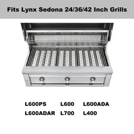 80744 Briquette Tray Replacement Parts for Sedona Lynx BBQ Grill Briquette Tray L600 L600PS L600PSR L700 L400 36" 42" 24" Parts 80707 Base Grill Trays Assembly with 20 Ceramic Briquettes Heat Plate