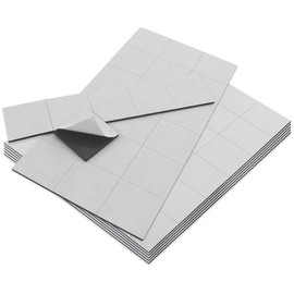 Master Magnetics ZGN60APAADCR4X6X6 Flexible Magnet Squares with Adhesive Back, 1/16" Thick, 1" Wide, 1" Length Scored on Sheet, 144-1" x 1" Pieces (Pack of 144)