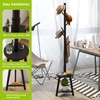 BMOSU Coat Rack freestanding Stand with Shelf Bamboo Wooden Coat