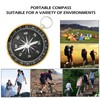 Compass Navigation with Keychain, Portable Hiking Compass Adjustable Declination Orienteering