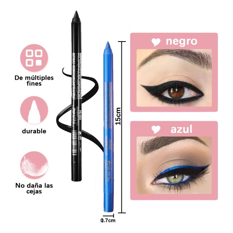 Lápiz Delineador De Ojos De 15pcs Lapiz Para Cejas Tintaline