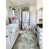 Lahome Modern Abstract Bathroom Runner Rug 2x8, Washable Entryway Rug