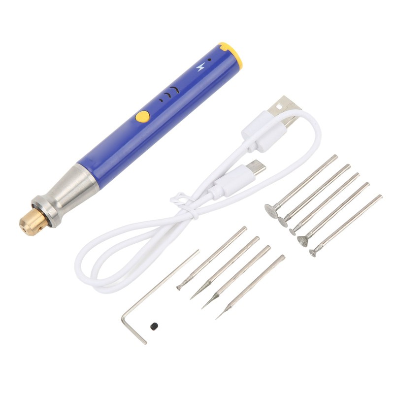 Electric Engraving Pen Kit USB Rechargeable Machine Mini Portable Polishing