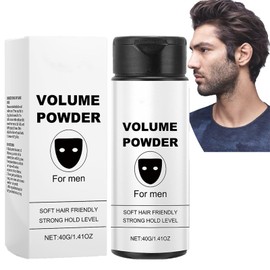 Volume Powder for Men - Hair Styling Volume Texture Powder for for Men & Women - Easy to Use Natural Black Hair Texture powder - Long Lasting & Strong Hold for Most Hair Types,40g