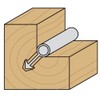 CMT CMT 813.001.11 Solid Carbide Weatherseal Bit, 9/64-Inch Diameter, 1/4-Inch
