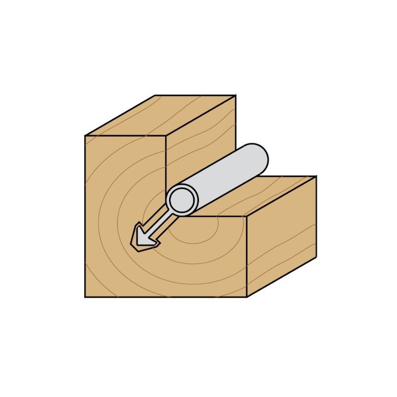 CMT CMT 813.001.11 Solid Carbide Weatherseal Bit, 9/64-Inch Diameter, 1/4-Inch