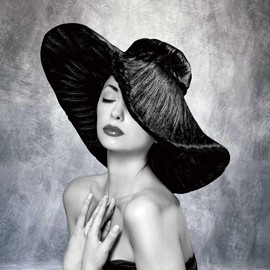 Haboke Abstract Professional Photography Backdrop for Portrait Photo Props Booth Background Photoshoot Studio with Polyester Fabric Roller Pocket on Top (8x10ft,Grey,No Stand)