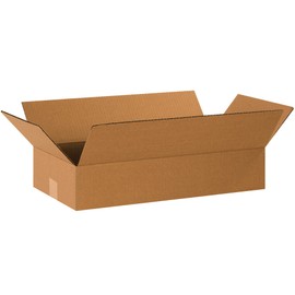 PARTNERS BRAND 20 x 10 x 4 Corrugated Cardboard Boxes, Flat 20"L x 10"W x 4"H, Pack of 25 | Shipping, Packaging, Moving, Storage Box for Home or Business, Strong Wholesale Bulk Boxes