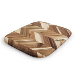 Madeira Acacia Herringbone Cutting Board, 12.5" x 14.5" by Architec