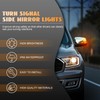 Nrgedzam 2PCS Sequential LED Side Mirror Marker Light fit For
