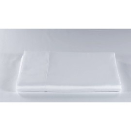 LENZUOLISSIMI - Single Bed Sheet in Satin Cotton 300 Thread Count 180 x 290 cm Made in Italy -White