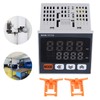 PID Temperature Controller 72x72mm Digital Display Intelligent Thermostat AC 100‑240V