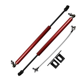 TSUBASA Lift Supports for Mazda 6 Atenza 2012-2020 Front Bonnet Hood Modify Carbon Fiber Gas Charged Shock Dampers Spring Struts Bar (2 PCS) (Red Carbon Fiber)