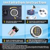 Gun Safe Lock Replacement Solenoid Lock with 2 Override Keys
