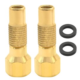 Zreneyfex 2 Pack Tire Air Chuck Screw on, Heavy Duty 1/4” FNPT Air Chuck Twist on, Robust Tire Air Chuck for Tire Inflator Gauge Compressor Accessories