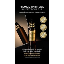 TERAPIC Premium Hair Tonic Synergy Double Up - Hair Thickening Scalp Serum for Anti-Hair Loss, Root Strengthening & Instant Cooling Care for Thinning Hair, 5.41 fl. oz