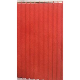 Better Home Deluxe Heavy Weight Shower Curtain Liner Bright Color (Red)
