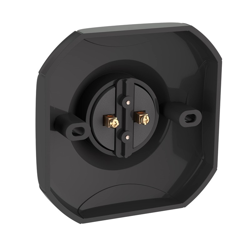 ledscom.de Elektra Ceiling Light Black Square Including E27 LED Lamp