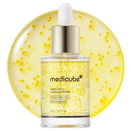 Medicube Deep Vitamin C Capsule Serum | Hydrating Vitamin C Serum for Dull & Uneven-Looking Skin with Visible Concerns | Liposome Capsules for Smooth, Radiant Texture | Korean Skincare 1.01 Fl.oz