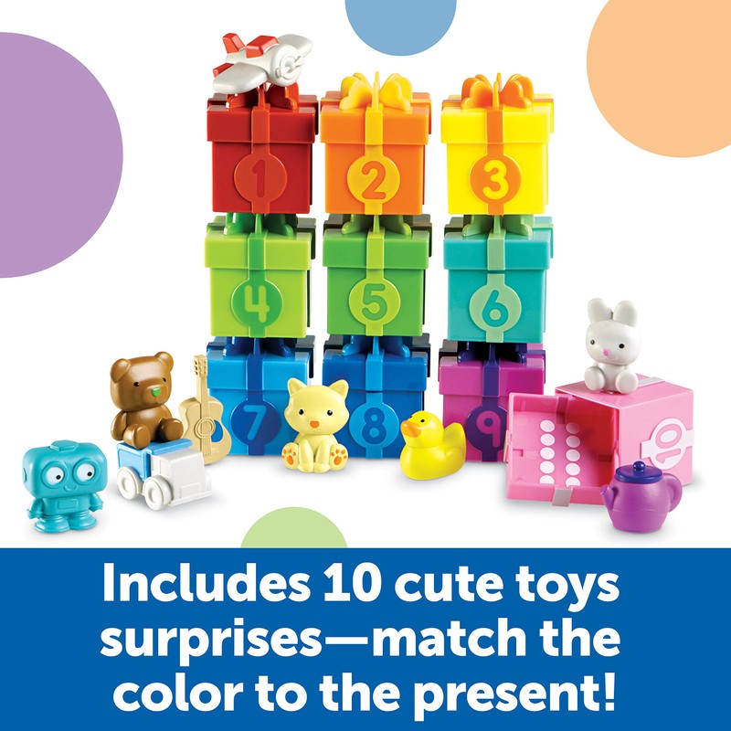 Learning Resources Counting Surprise Party - Toddler Montessori Toys, Stacking