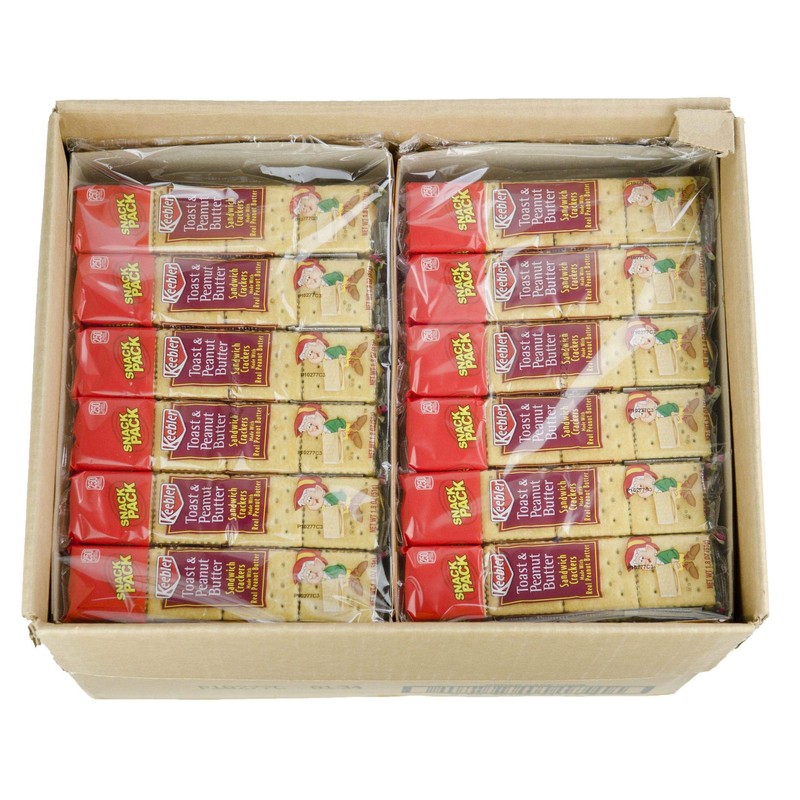 Keebler Toast & Peanut Butter Sandwich Cracker Snack Packs-1.8 oz,