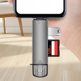 Card Reader USB - Versatile Flash Card Reader Computer Card Readers | High Speed Type C Card Adapter USB Card Reader for Phones Computers