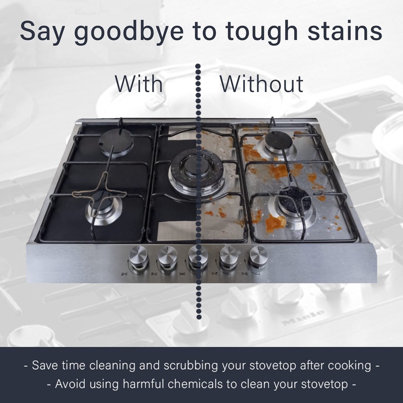 Gas Stove Burner Covers by Linda’s Essentials (10 Pack) -