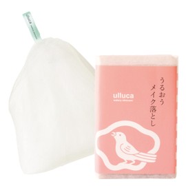 ulluca Floral Moisturizing Makeup Remover, 1 Piece, 3.5 oz (100 g), Foaming Net Set, Cleansing Soap, Facial Wash Net, No Double Face Wash Necessary, No Additive