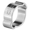 Pack of 10 Double Ear Galvanised Stainless Steel Hose Clips