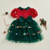 Toddler Baby Girl Christmas Princess Dress Short Sleeve Sequin Peter
