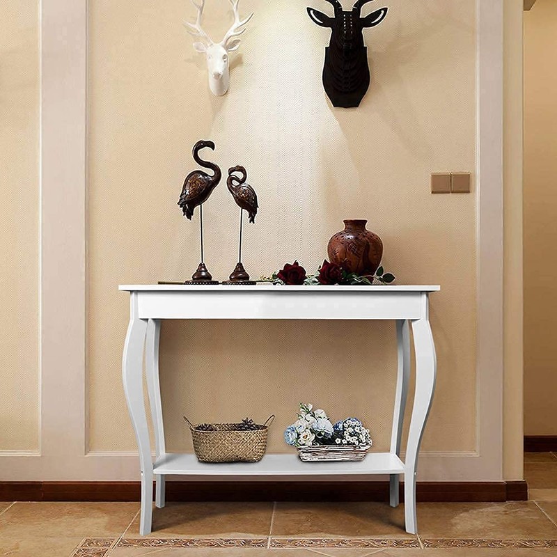 ChooChoo Narrow Console Table, Chic Accent Sofa Table, Entryway Table,