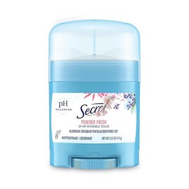 LiteZout Secret Invisible Solid Antiperspirant and Deodorant, Powder Fresh, 0.5 Ounce Travel Size (Pack of 3), by Litezout