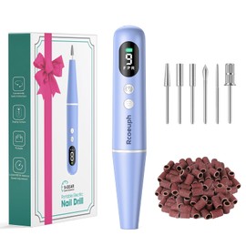 Cordless Nail Drill Professional, Electric Nail File Wireless for Gel Acrylic Dip Powder, Portable Nail Drill Tool for Women, Rechargeable Gel Polish Remover (Blue)