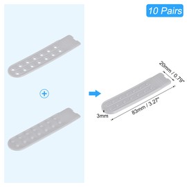 sourcing map 10 Pairs Snap Lid Strap Lid Double Row 14 Holes Plastic Adjustable Hat Snap Lock Replacement for Caps Repairs (Grey), gray