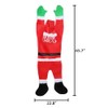 Gemmy Santa Hanging From Gutter Christmas Decoration Red 1 pk
