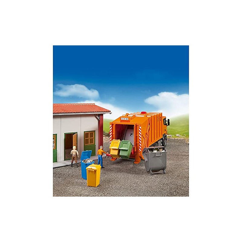 Bruder 02607 Accessories Garbage Can Set 3 Small/1 Large