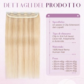 UK-Fashion-Shop Extension Capelli Veri Remy Hair Capelli Veri Extension Human Estensioni 18