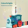 Upgraded Dominoes Train Set with 60 Dominoes, Train Automatically Places